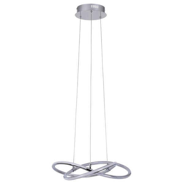 Näve LED Pendelleuchte ODRIVE Ø45cm 31W Warmweiss chrome dimmbar 6129042