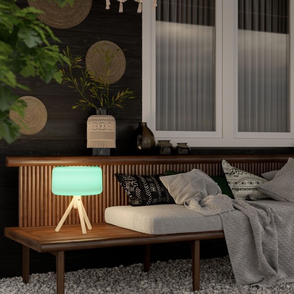 NewGarden CHLOE 35 SMARTTECH LED Garten-Tischlampe dimmbar 35cm + RGB, Akku, Fernbedienung Innen & Außen IP65