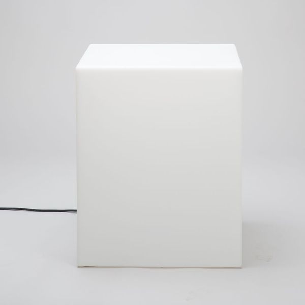 NewGarden CUBY 53 LED Garten-Leuchtwürfel, Beistelltisch + Abstellfläche 53cm E27 Innen & Außen IP65