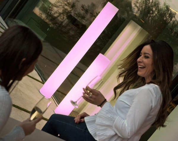 NewGarden FITY 100 LED Outdoor Säulenleuchte 160cm + RGB, Akku, Fernbedienung Innen & Außen IP65