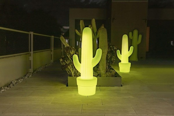 NewGarden KAKTUS 100 LED Kaktus Outdoor Gartenlampe grün 100cm G13 Innen & Außen IP65