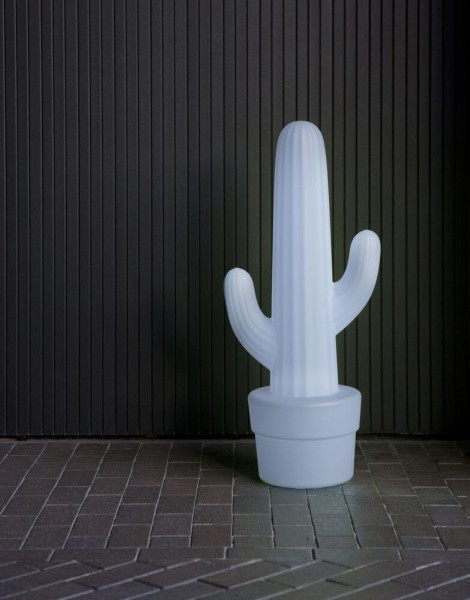 NewGarden KAKTUS 100 LED Kaktus Stehleuchte 100cm + RGB, Akku, Fernbedienung Innen & Außen IP65