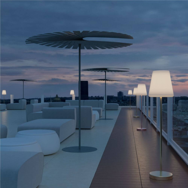 NewGarden LOLA SLIM 120 LED Stehleuchte space-grey 120cm + RGB, Akku, Controller Innen & Außen IP65