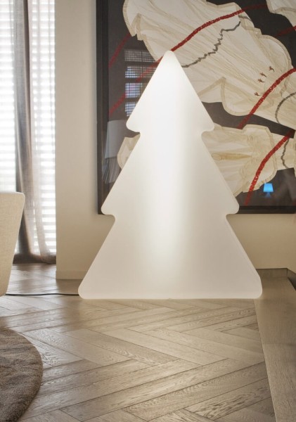 NewGarden PINUS 160 LED Weihnachtsbaum beleuchtet 160cm kaltweiss Kabel G13 Innen & Außen