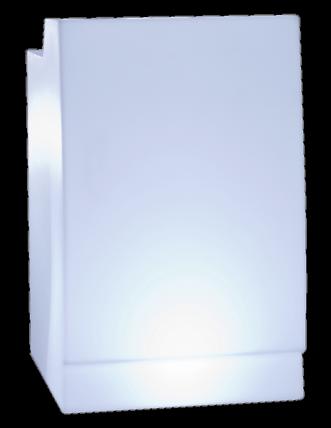 NewGarden SICILIA 75 LED Solar beleuchtete Bar, Theke 75cm + Akku, RGB, Controller Innen & Außen IP65