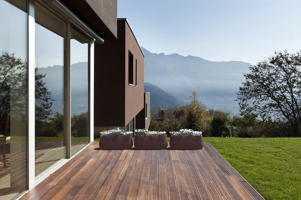 Newgarden CAMELIA Large Blumentopf, Kübel XXL groß Hochbeet 98x39x39cm schwarz 102L außen