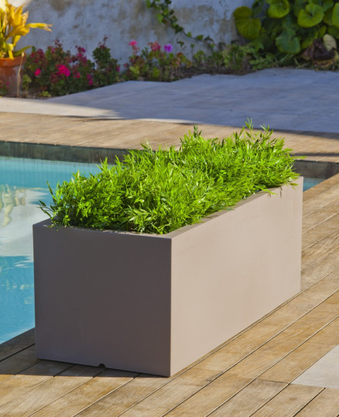 Newgarden JARA 100 Blumentopf, Kübel XXL groß eckig 100x35x32cm terrakotta 52L outdoor