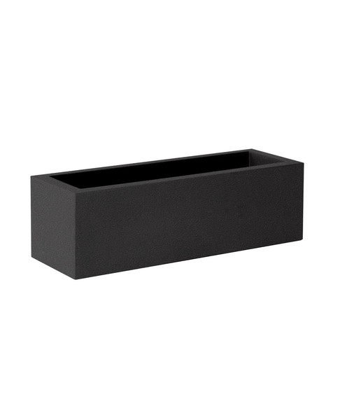 Newgarden JARA 100 Übertopf, Kübel XXL groß eckig 100x40x36cm schwarz 61L outdoor