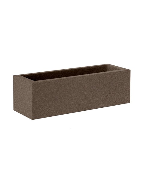 Newgarden JARA 100 Pflanzentopf XXL groß eckig 100x40x36cm bronze 61L outdoor