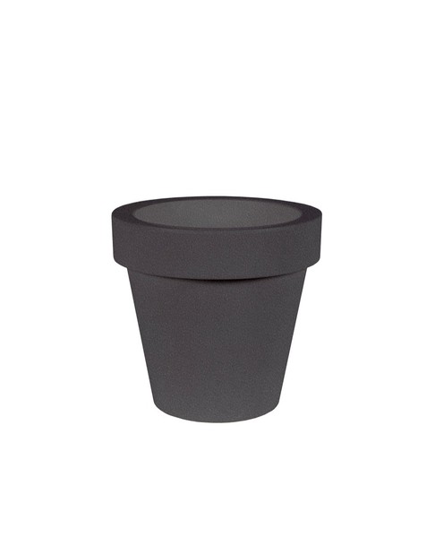 Newgarden MAGONLIA 60 Blumentopf XXL groß doppelwandig rund, hoch ø57x57cm anthrazit 82L mit Wasserspeicher außen