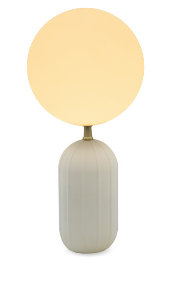 Newgarden Monica 50 Beige Tischleuchte, Akku & Solar, dimmbar, Fernbedienung, Dämmerungssensor ø25x51,3 cm