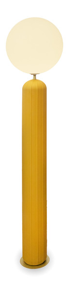 Newgarden Monica 150 Senfgelb Stehleuchte, Akku & Solar, dimmbar, Fernbedienung, Dämmerungssensor ø35x153 cm
