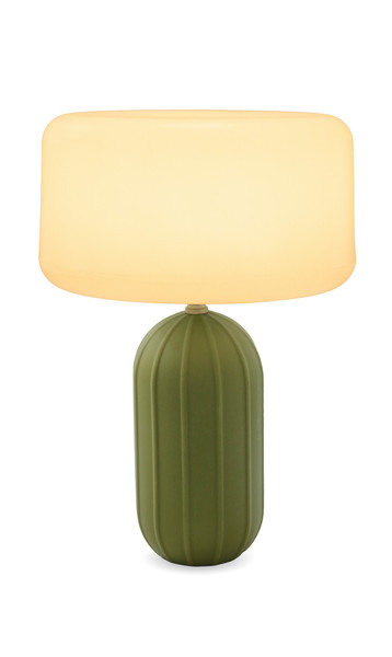 Newgarden Phoebe 40 Grün Tischleuchte, Akku & Solar, dimmbar, Fernbedienung, Dämmerungssensor ø44,7x142,7 cm