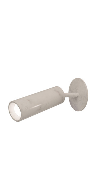 Newgarden Roll 4 Akku Marmor-Optik Wandleuchte, Montage ohne Bohren, warmweißes Licht, USB-Ladekabel ø4,5x12 cm