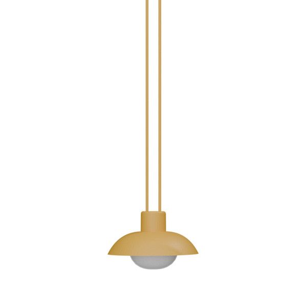 Newgarden Syros 20 Akku Senfgelb mobile Dekoleuchte mit Seil, warmweißes Licht, dimmbar, Fernbedienung ø20x9,5 cm
