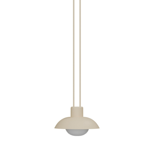 Newgarden Syros 20 Akku Beige mobile Dekoleuchte mit Seil, warmweißes Licht, dimmbar, Fernbedienung ø20x9,5 cm