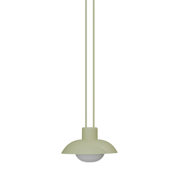 Newgarden Syros 20 Akku Grün mobile Dekoleuchte mit Seil, warmweißes Licht, dimmbar, Fernbedienung ø20x9,5 cm