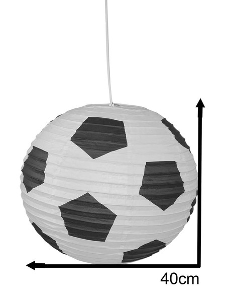 Niermann Fußball Pendelleuchte Weiß-Schwarz