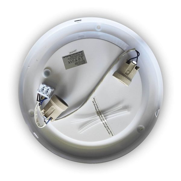 Niermann 2x E27 Deckenleuchte Alabaster-Glas, Messing poliert, 40cm, Made in Germany