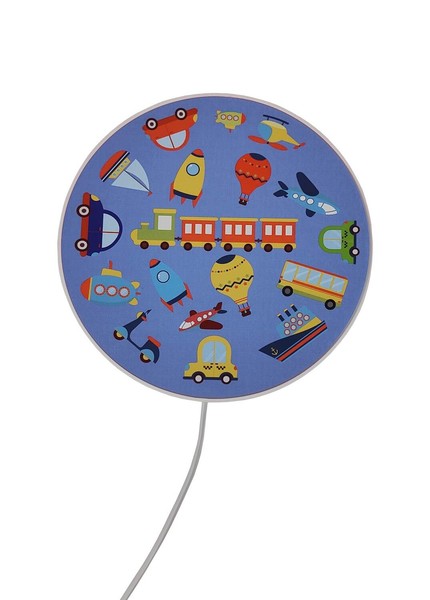 Niermann Fahrzeuge Wandleuchte E14 Weiß, Blau Made in Germany