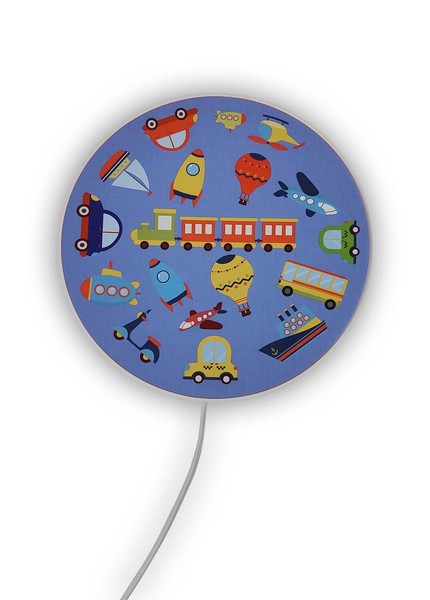 Niermann Fahrzeuge Wandleuchte E14 Weiß, Blau Made in Germany