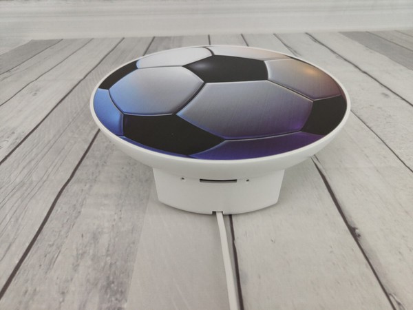 Niermann Fußball Wandleuchte E14 Weiß, Schwarz Made in Germany