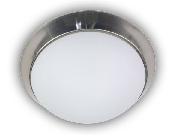 Niermann LED 14W Deckenleuchte Opal Sensor, Glas, Nickel HF 40cm, matt, matt 56313