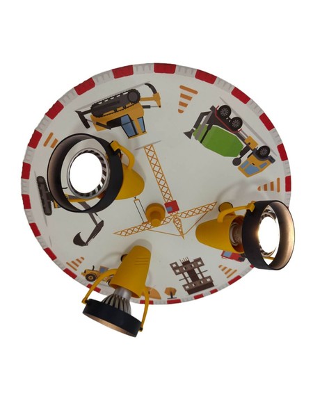 Niermann Baustelle Deckenleuchte 3fach GU10 Multicolor, Bunt Made in Germany