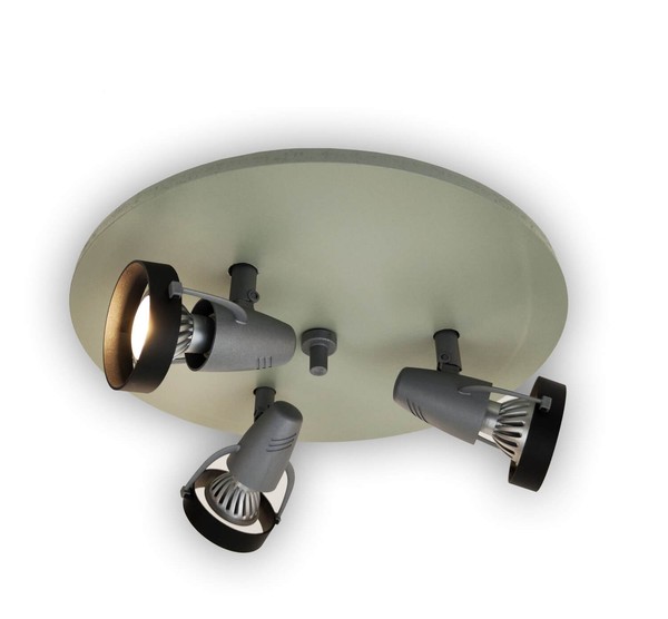 Niermann Salbeigrün Deckenleuchte 3fach GU10 Salbeigrün Made in Germany