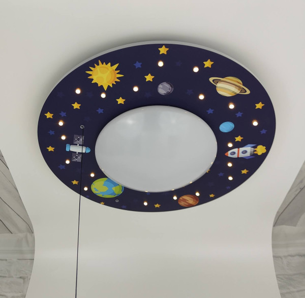 Niermann Weltall LED Deckenleuchte E27 Multicolor, Bunt Made in Germany