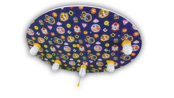 Niermann Paw Patrol LED Deckenleuchte 5fach E14 Multicolor, Bunt Made in Germany