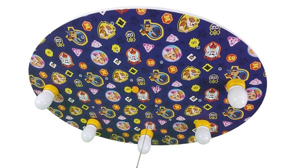 Niermann Paw Patrol LED Deckenleuchte 5fach E14 Multicolor, Bunt Made in Germany