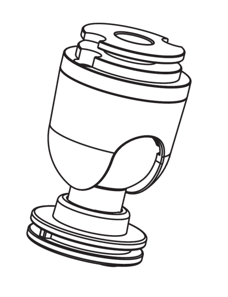 Nordic Global Trac Gelenknippel GA37-2 schwarz ID 7,6mm