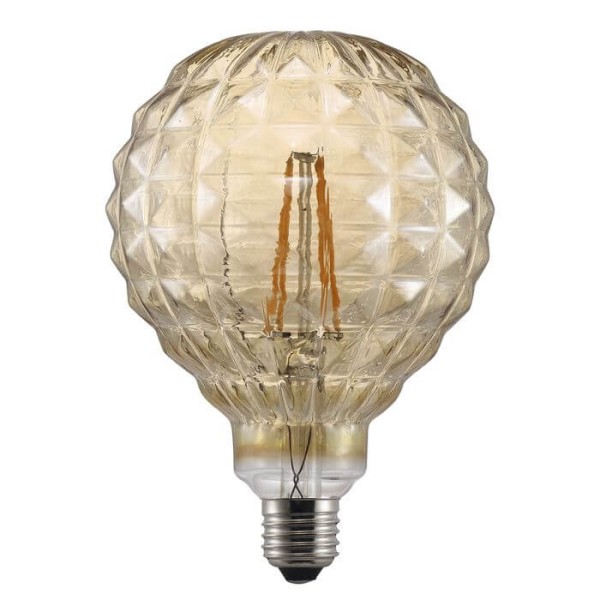 Nordlux Avra Eckig LED Lampe E27 2W 2200K extra-warmweiss Bernstein Amber 1428070