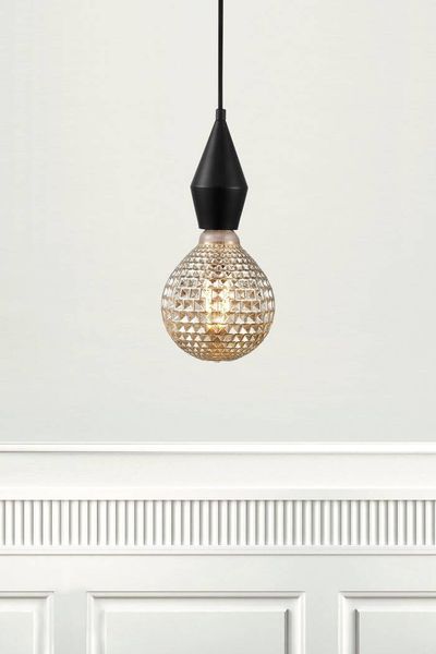 Nordlux Avra Glasfliesen-Optik LED Lampe E27 2W 2200K extra-warmweiss Rauchglas 1429070