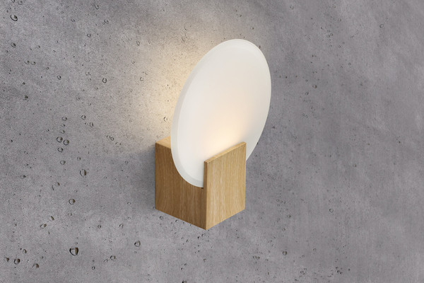 Nordlux 2015391014 HESTER LED Wandleuchte 9,5W Dimmbar Warmweiss Holzfolie IP44