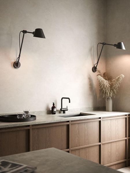 Nordlux Design for the People Stay Long Wandleuchte E27 Schwarz 2020455003