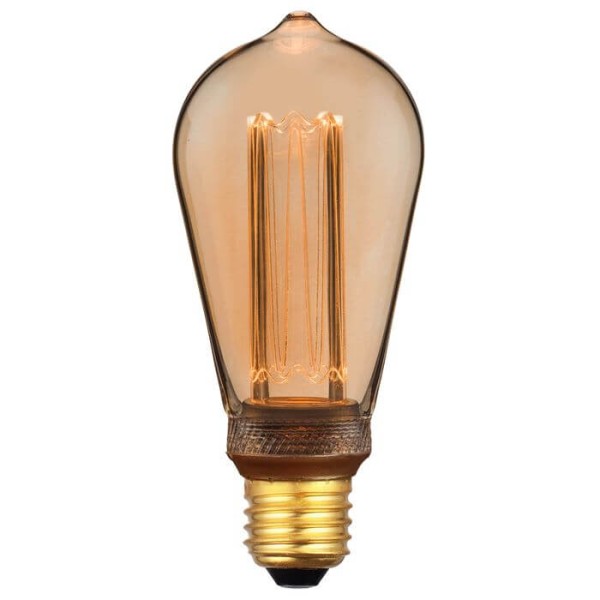 Nordlux LED Lampe Filament Deco Retro E27 dimmbar 3,5W 1800K extra-warmweiss Gold 2080082758