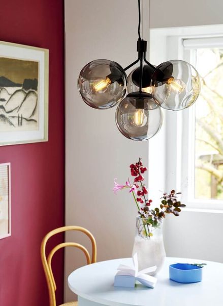 Nordlux Ivona Pendelleuchte 4er E27 Schwarz 2112153003