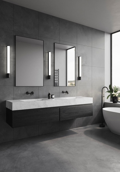 Nordlux 2310221003 MALAIKA LED Wandleuchte 15W Warmweiss Schwarz IP44