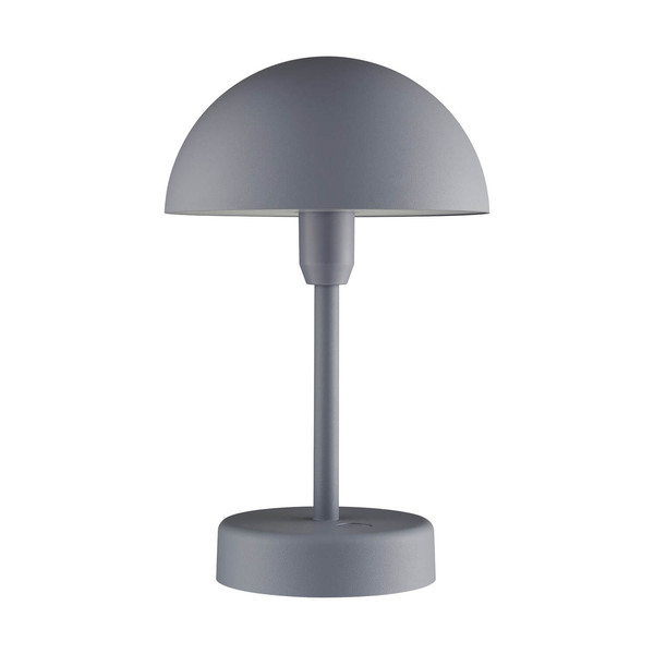 Nordlux LED Akkuleuchte Ellen To-Go Tischlampe Grau dimmbar Moodmaker 300lm 3000K warmweiß Ø16cm IP44 Aluminium 2418015010