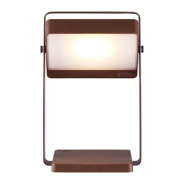 Nordlux LED Akkuleuchte Saulio Solar Braun dimmbar 200lm 3000K warmweiß 23,5cm IP44 Aluminium 2418035018