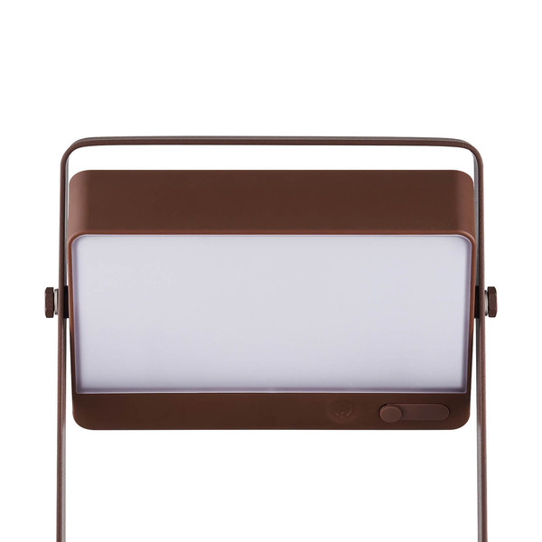 Nordlux LED Akkuleuchte Saulio Solar Braun dimmbar 200lm 3000K warmweiß 23,5cm IP44 Aluminium 2418035018