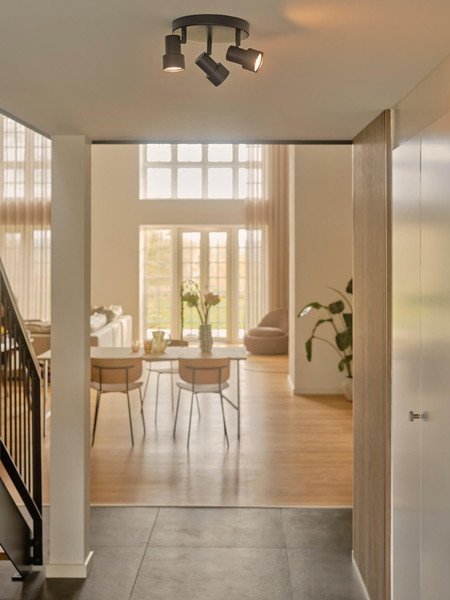 Nordlux 2512370103 Boston 3-rondel GU10 Deckenleuchte Dimmbar Schwarz