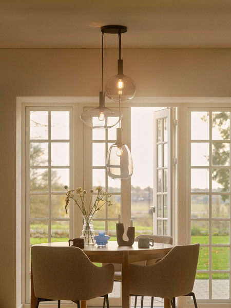 Nordlux 2512709003 LUANA 3-exits Baldachin Schwarz