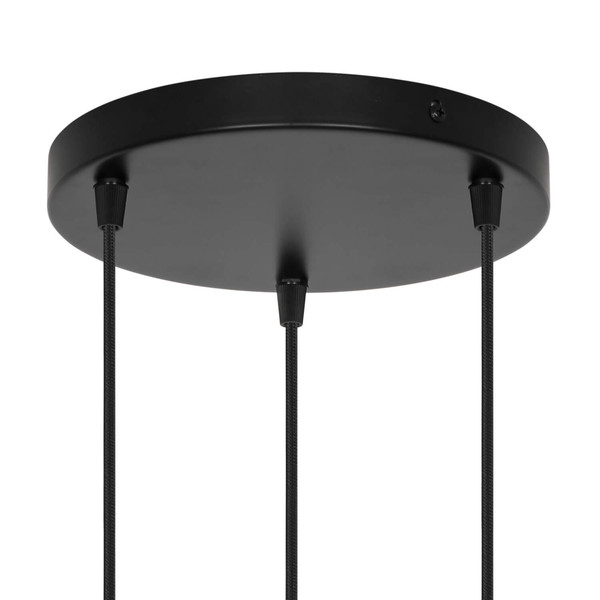 Nordlux 2512709003 LUANA 3-exits Baldachin Schwarz