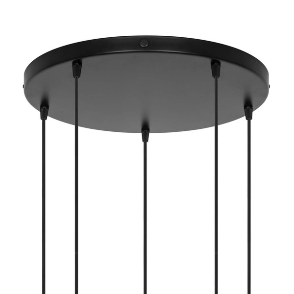 Nordlux 2512729003 LUANA 5-exits Baldachin Schwarz