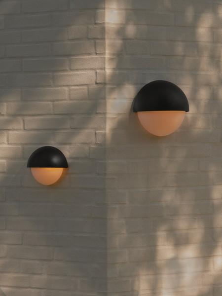 Nordlux 2518401003 SCOR Round E14 Wandleuchte Dimmbar Schwarz IP44