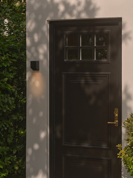 Nordlux 2518451003 NICO Square 12 GU10 Wandleuchte Dimmbar Schwarz IP54