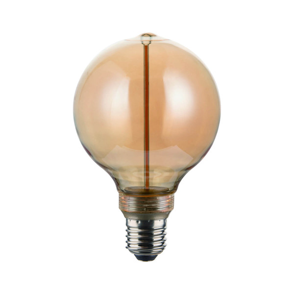 Nordlux 2580022727 DecoE27 G95 Dash Dim LED E27 Leuchtmittel 4W Dimmbar Extra-warmweiss Bernstein